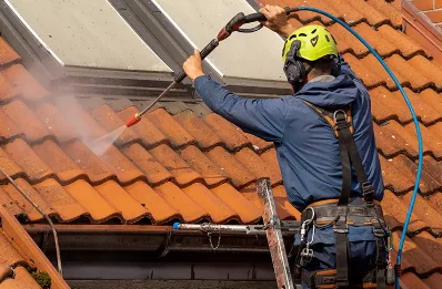 Démoussage et hydrofuge de toiture à Tournay